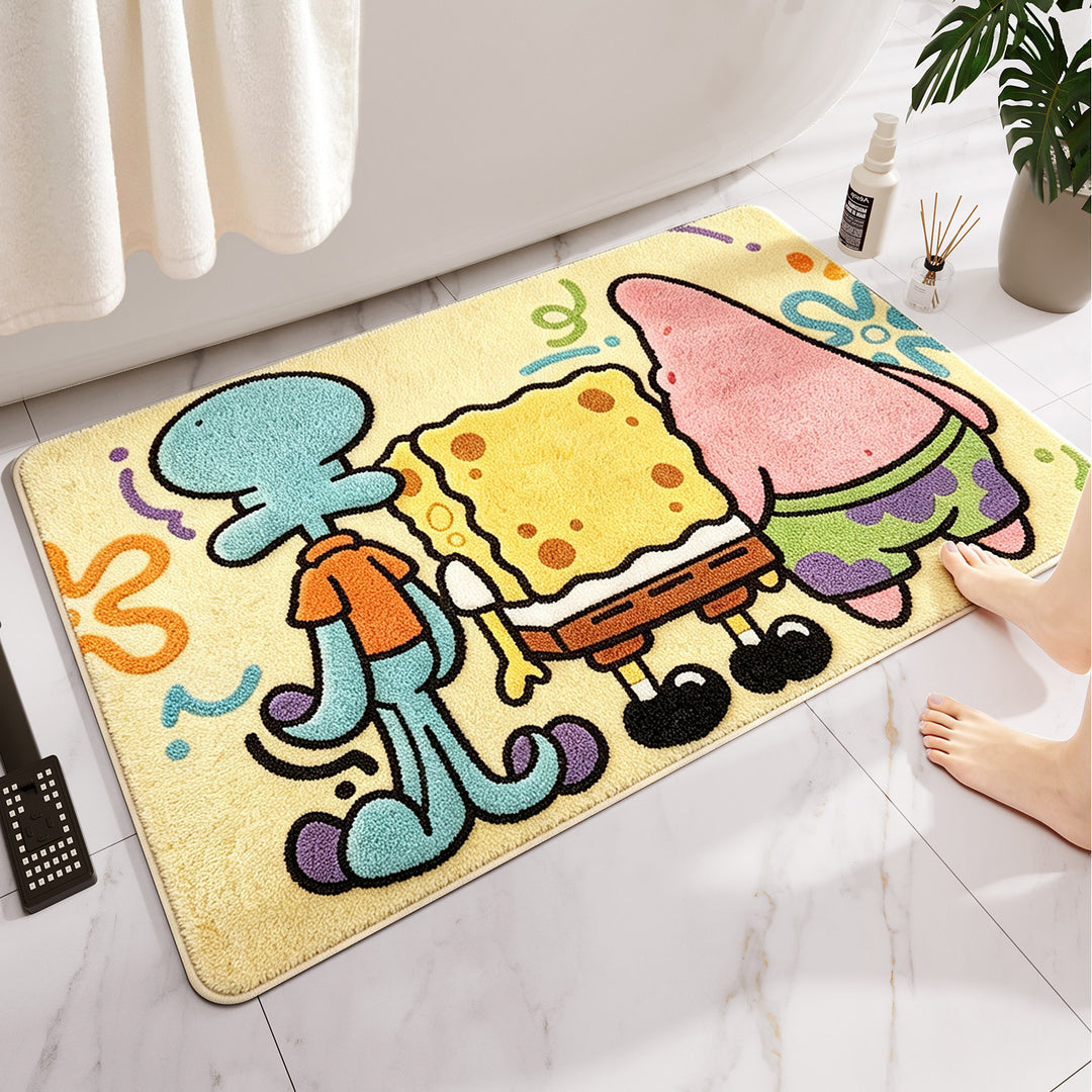 Cartoon-Themed Soft Bath Rug