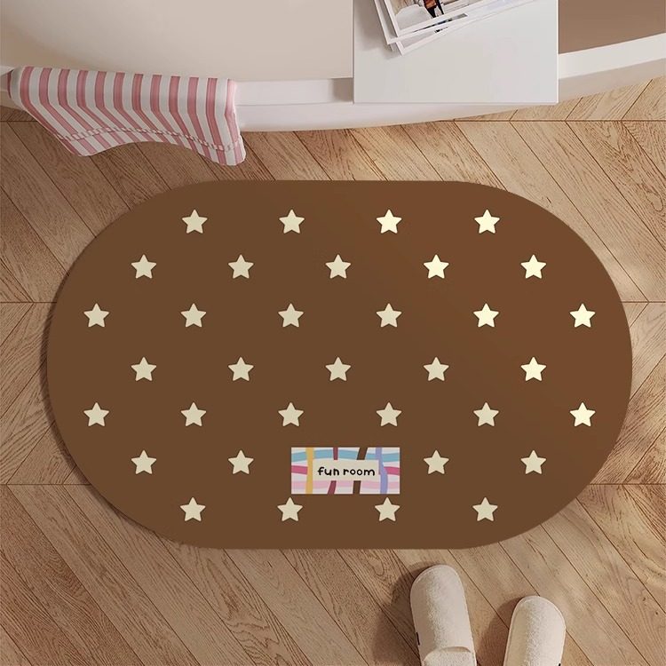 Playful Bunny-Themed Bath Mat