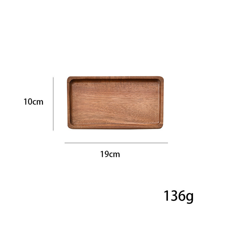 Elegant wooden serving tray with raised edge Kalsten