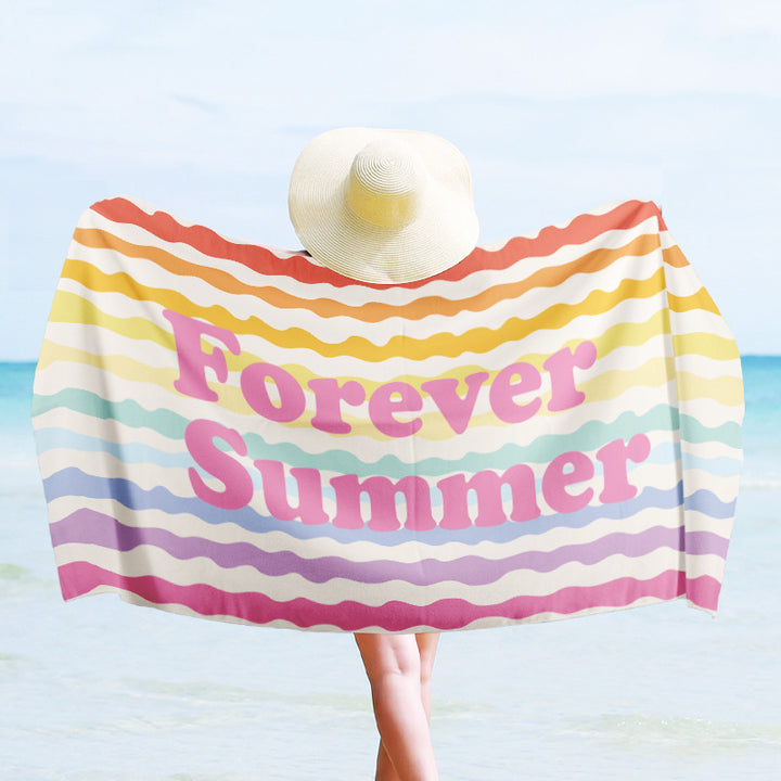 Luxury beach towel with dynamic wave design Kalsten