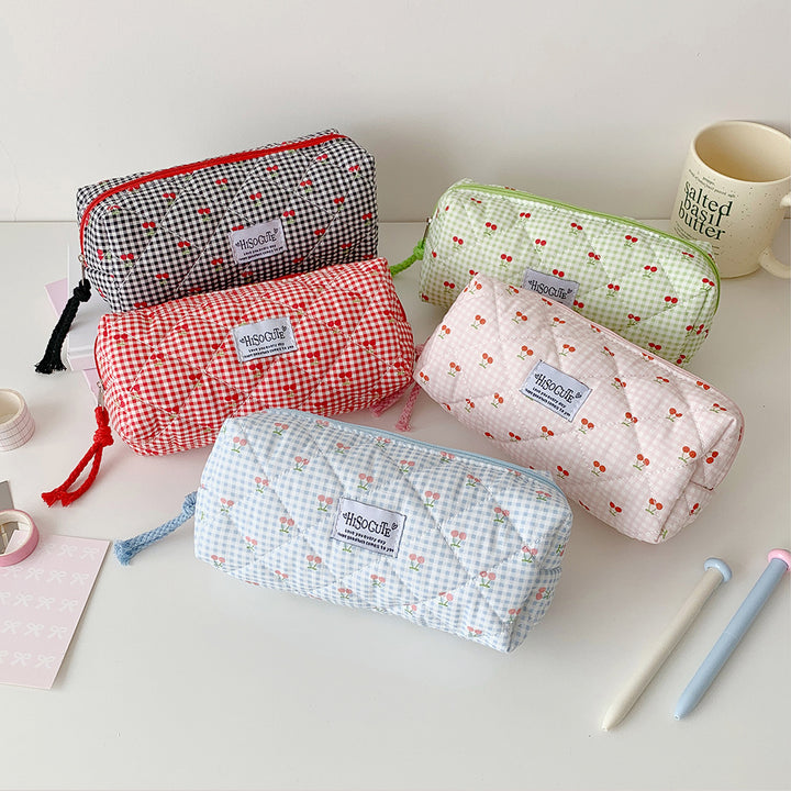 Stylish Quilted Pencil Case