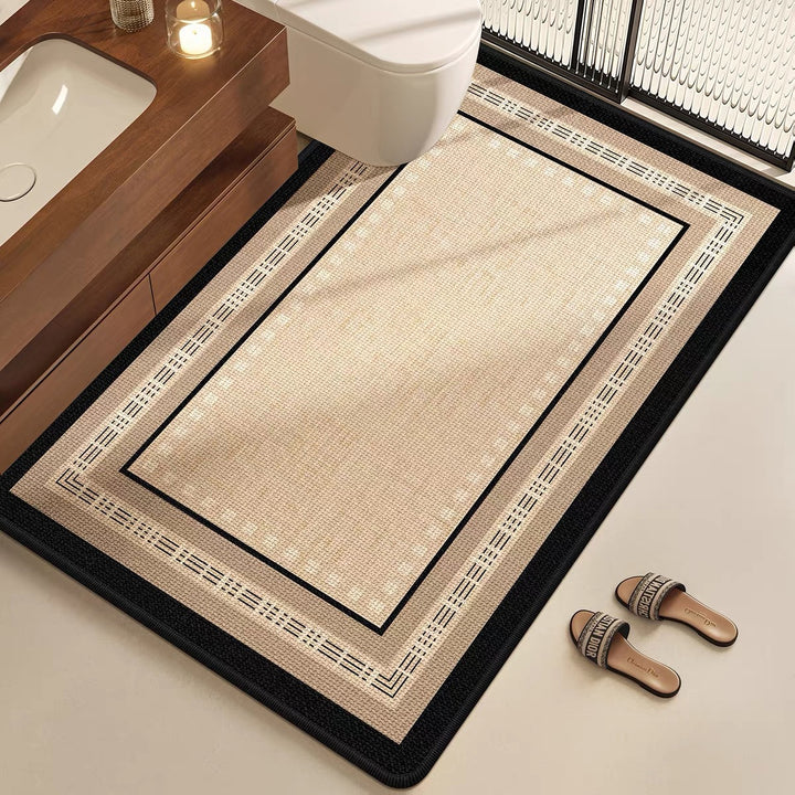 Elegant Floral Bathroom Mat Kalsten