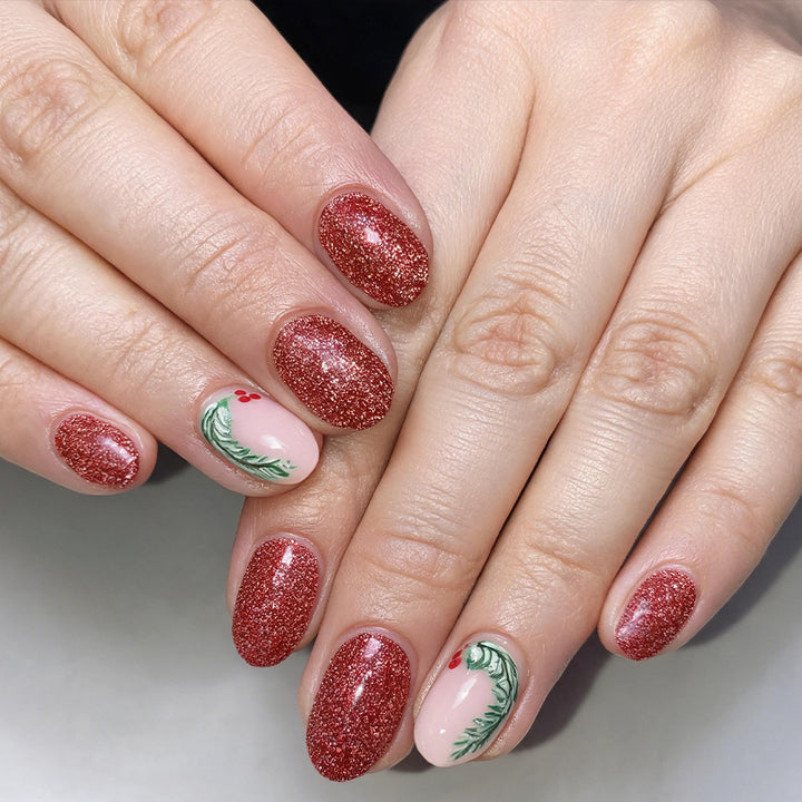 Festive Glitter Gel Nail Art Set Kalsten