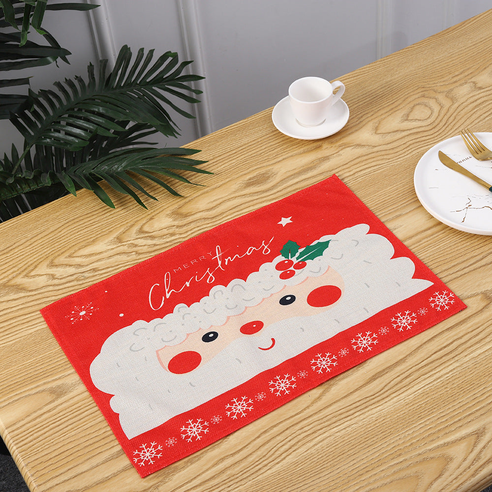 Christmas place mats with festive Santa motif Kalsten