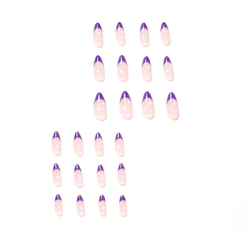 Artistic stiletto nails with glitter design Kalsten