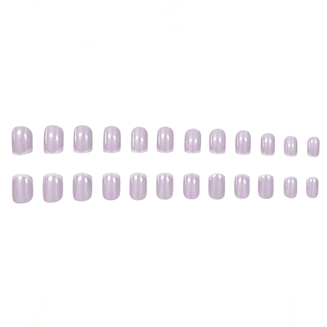 Elegant French Tip Press-On Nail Set Kalsten