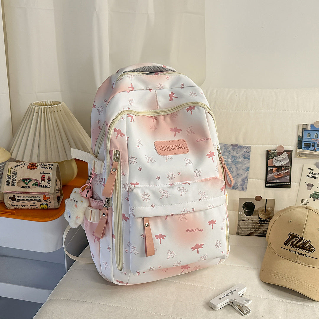 Stylish Floral Patterned Backpack