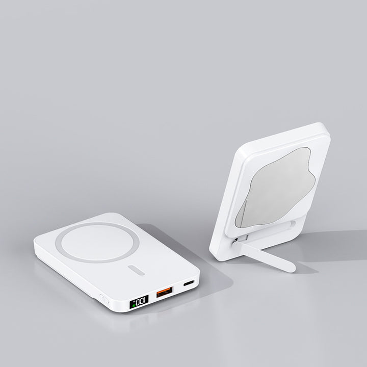 Powerbank with Integrated Cosmetic Mirror and Multifunctional Charging Port Kalsten
