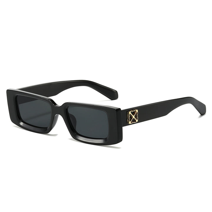 Oversized Geometric Sunglasses with Decorative Metal Accents Kalsten