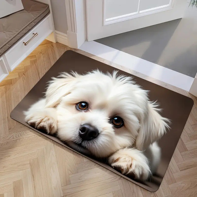 Playful Cat-Themed Indoor Area Mat