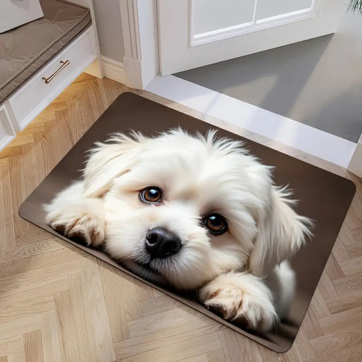 Playful Cat-Themed Indoor Area Mat