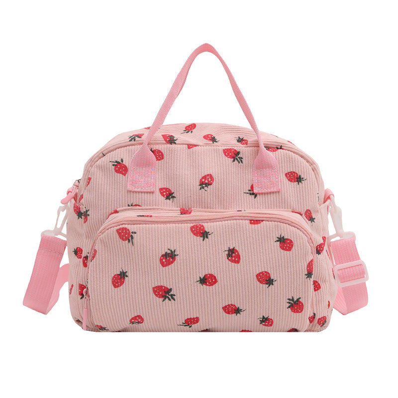 WoPlayful Strawberry Print Crossbody Bag Kalsten
