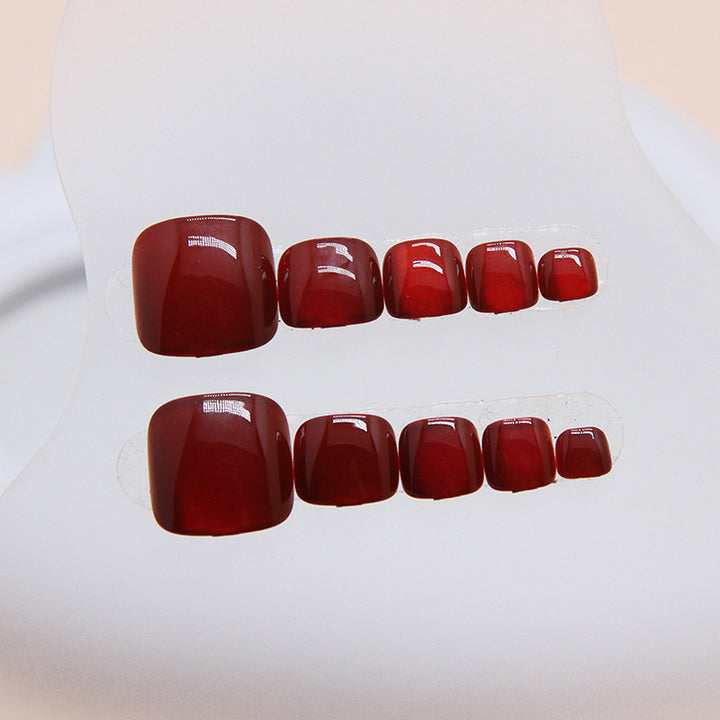 Premium Glossy Press-On Toenail Set Kalsten 178815*10mm0186