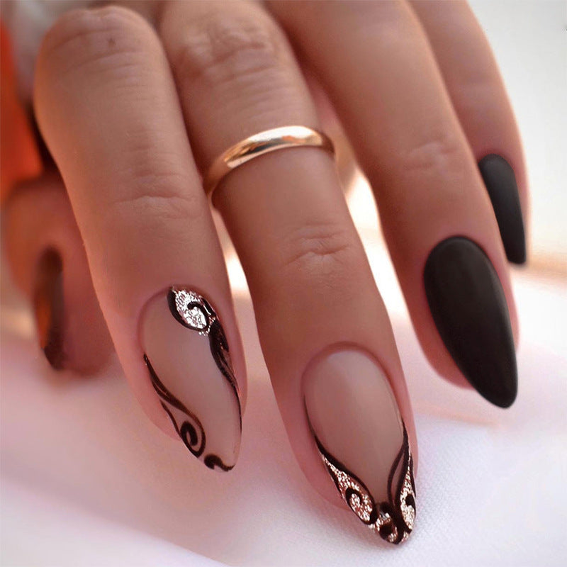 Elegant Matte Press-On Nail Set Kalsten