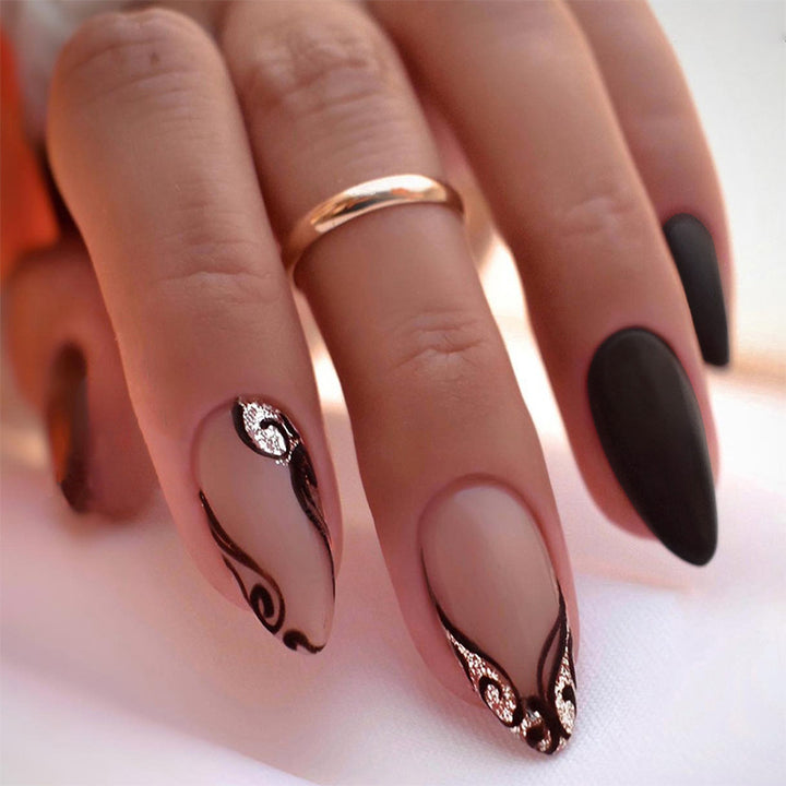 Elegant Matte Press-On Nail Set Kalsten