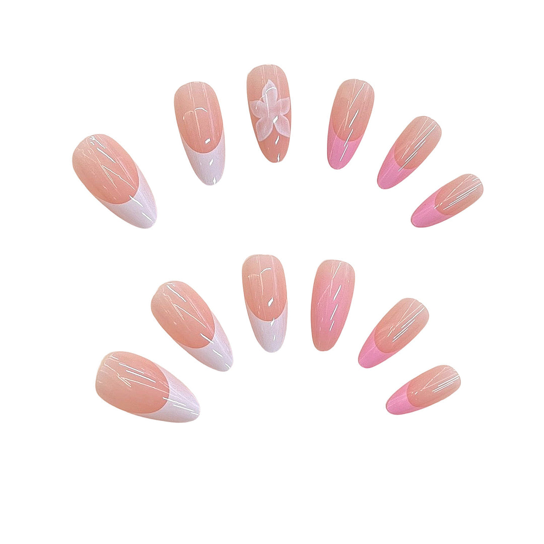 Artistic Floral Press-On Nail Design Kalsten