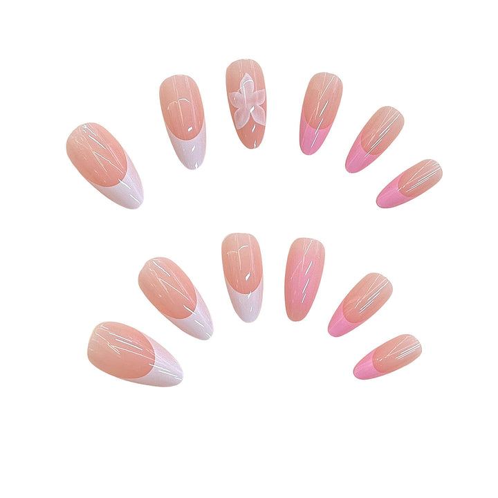 Artistic Floral Press-On Nail Design Kalsten