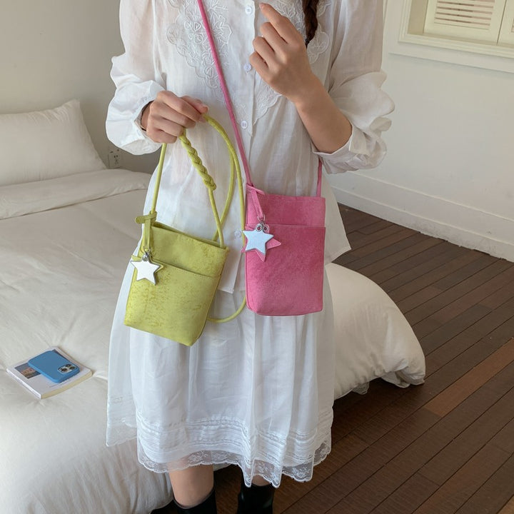 Fashionable shoulder bag with braided shoulder strap Kalsten