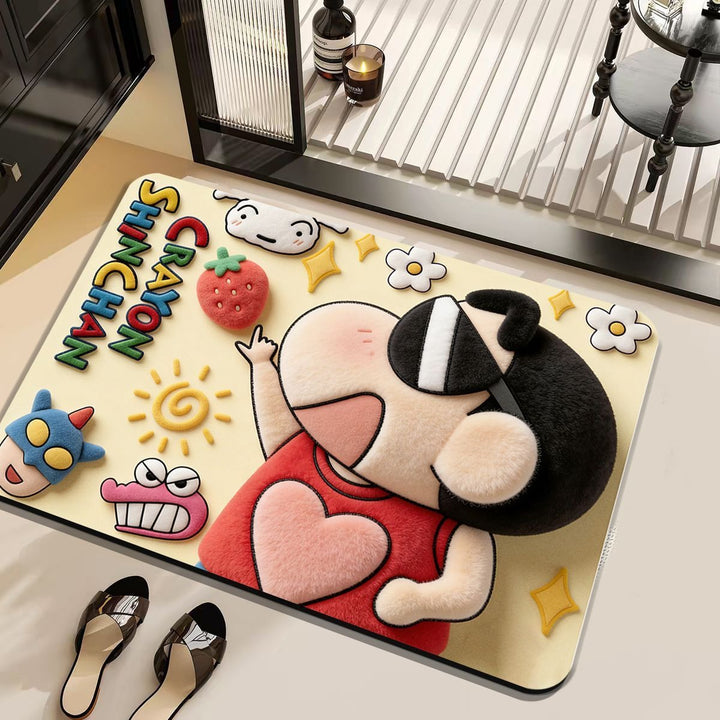 Cartoon-Themed Plush Area Mat Kalsten