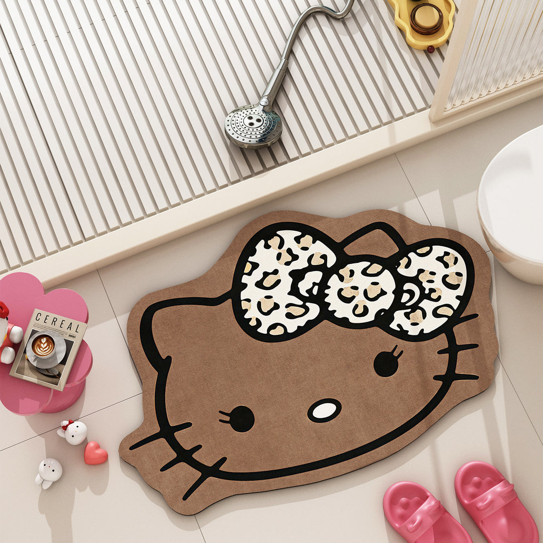 Cartoon-Themed Bath Mat