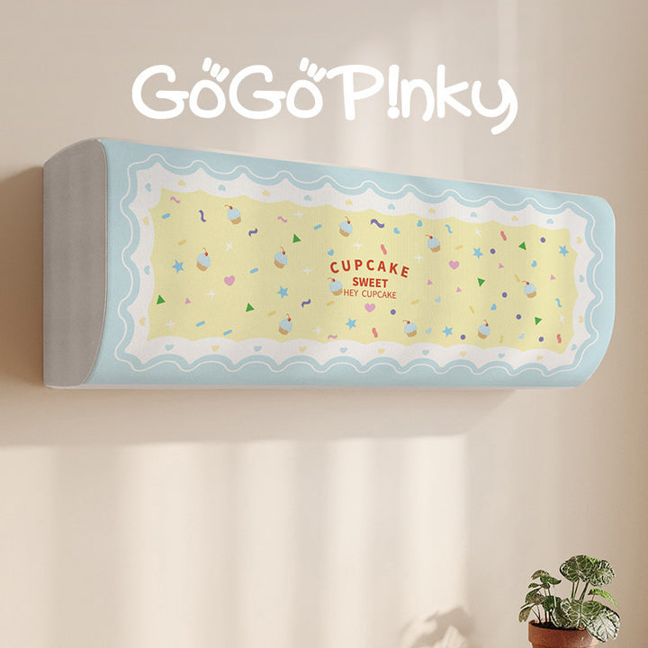 Decorative Air Conditioner Dust Cover Panel with Cupcake Motif