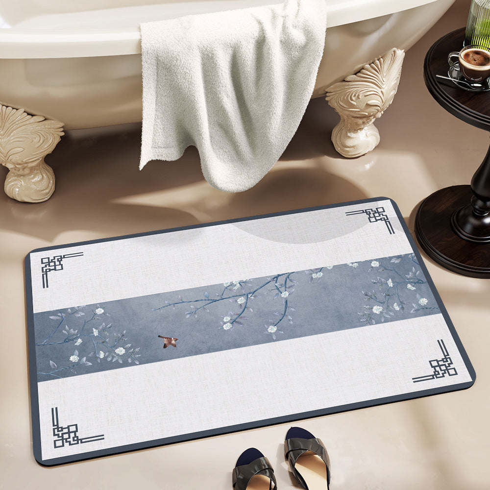 Elegant Geometric Bathroom Mat Kalsten