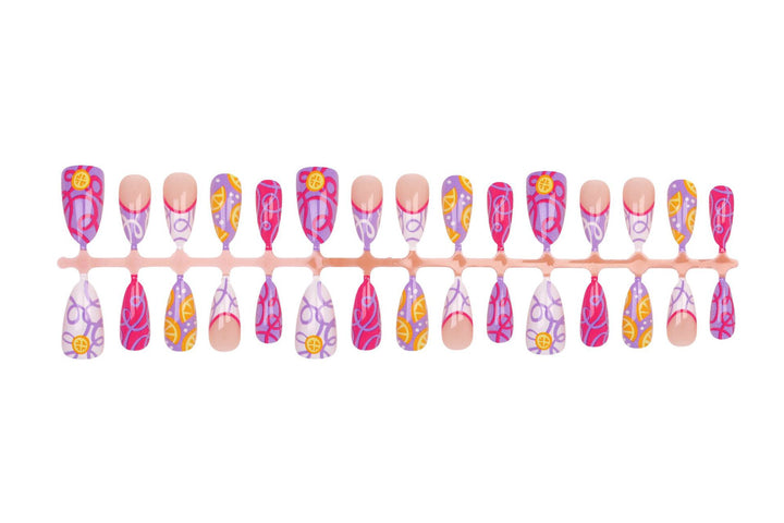 Artificial nail set with colorful and creative designs Kalsten