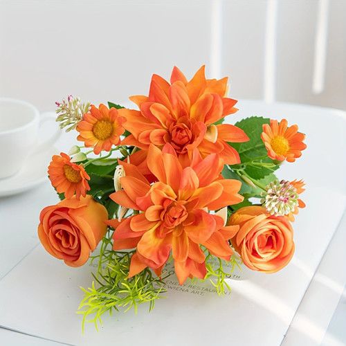 Elegant Artificial Floral Bouquet Arrangement