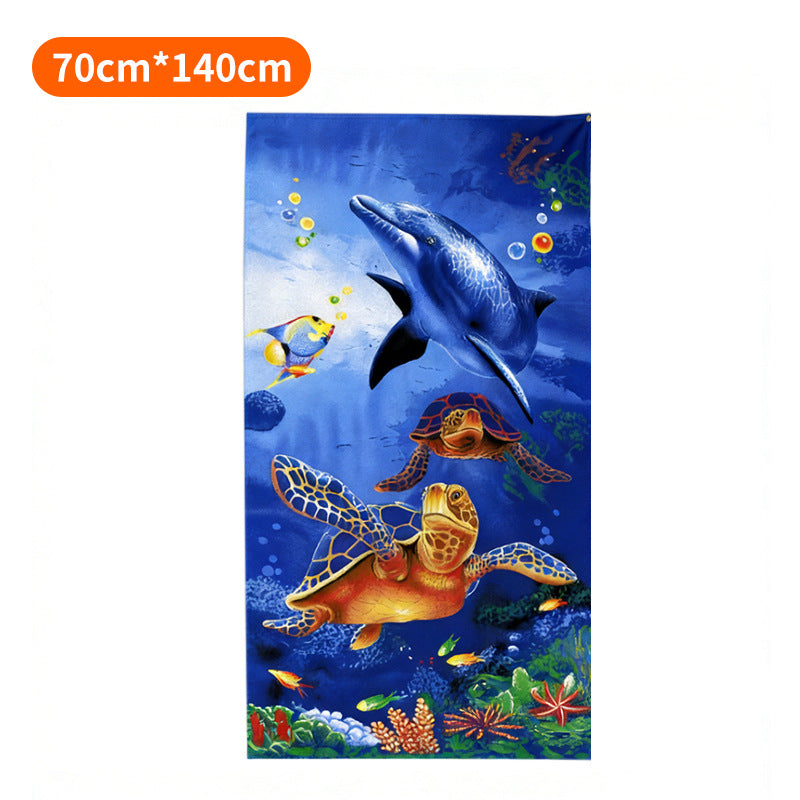 Beach towel with colorful stripe pattern Kalsten