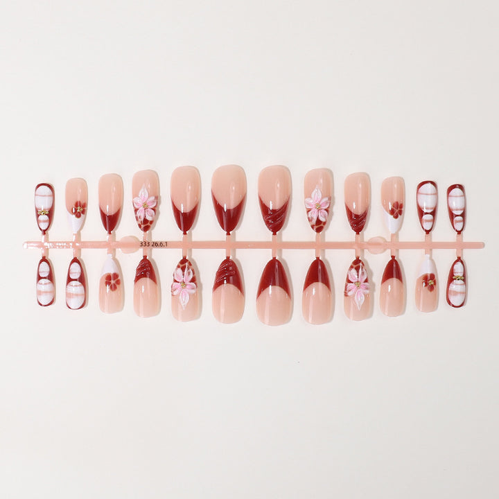 Artistic Floral Press-On Nail Collection Kalsten