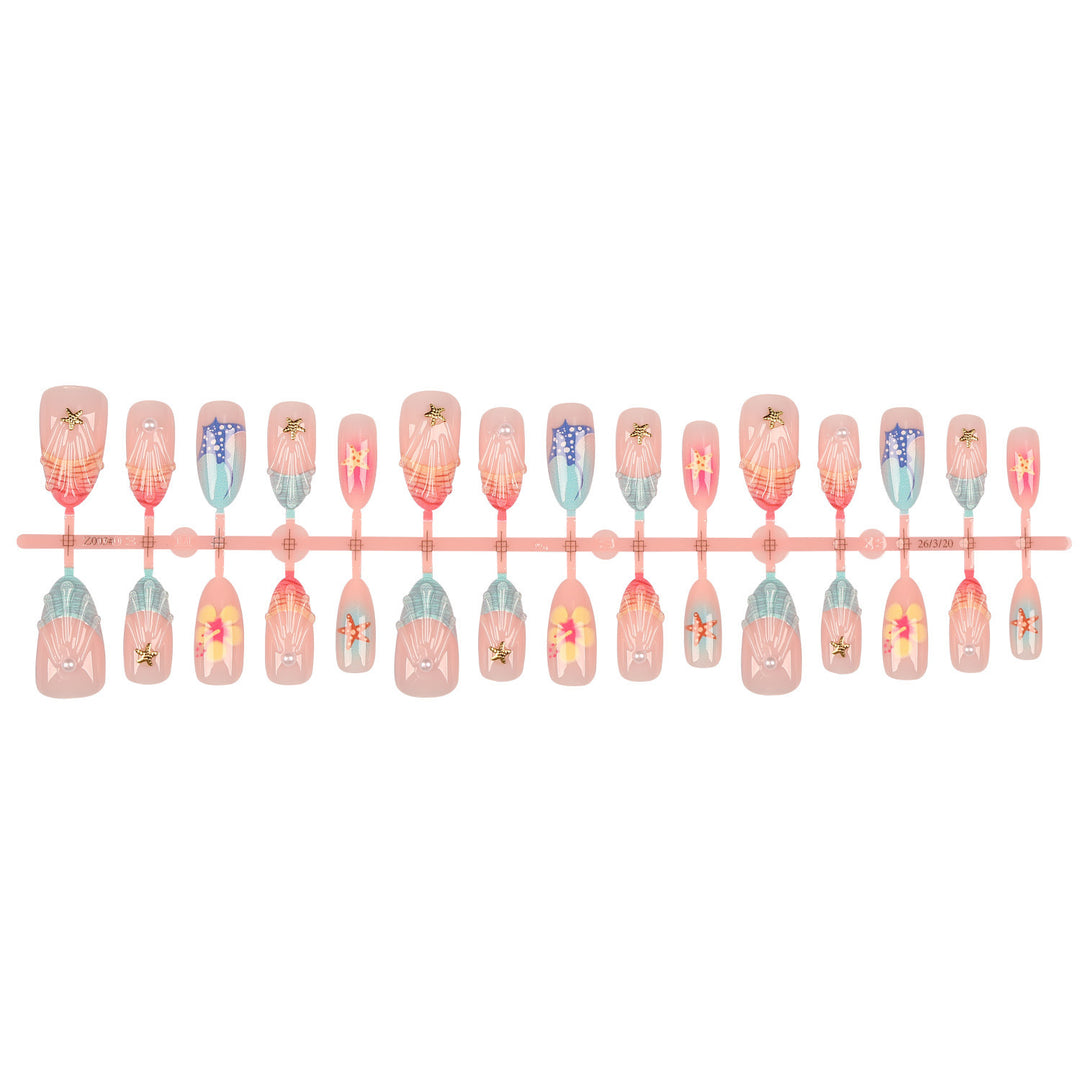 Beach Themed Press-On Nail Set