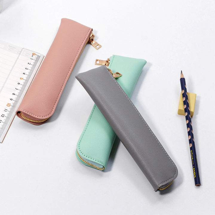 Premium Leather Zippered Pencil Case Kalsten