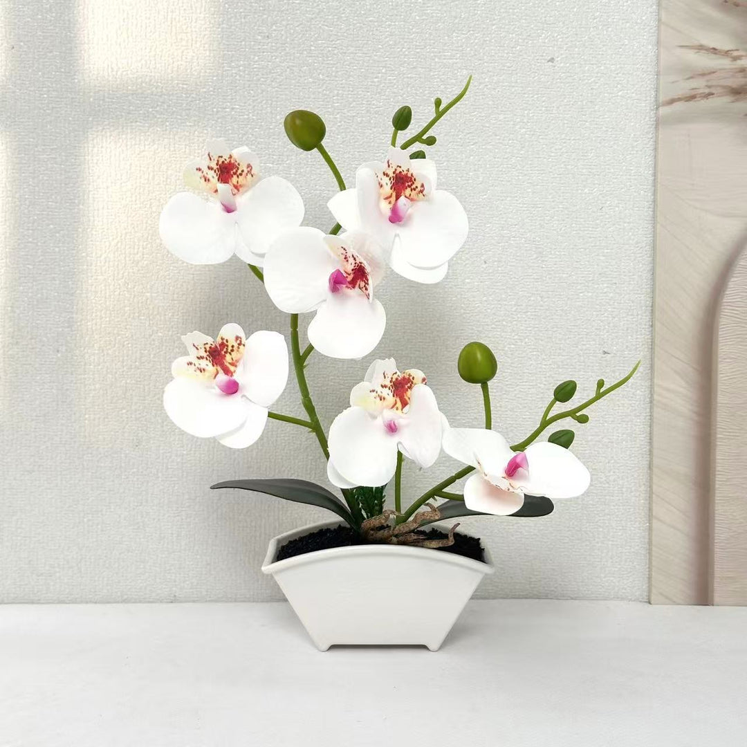 Elegant Artificial Orchid Plant for Indoor Home Decor