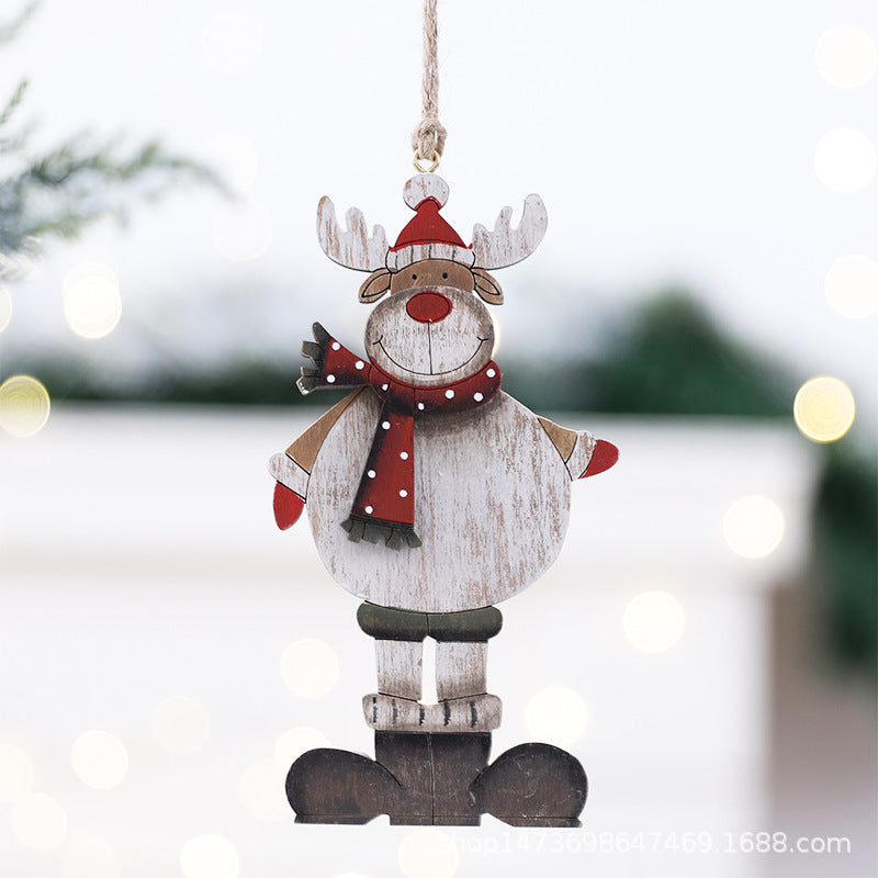Wooden Reindeer Ornament