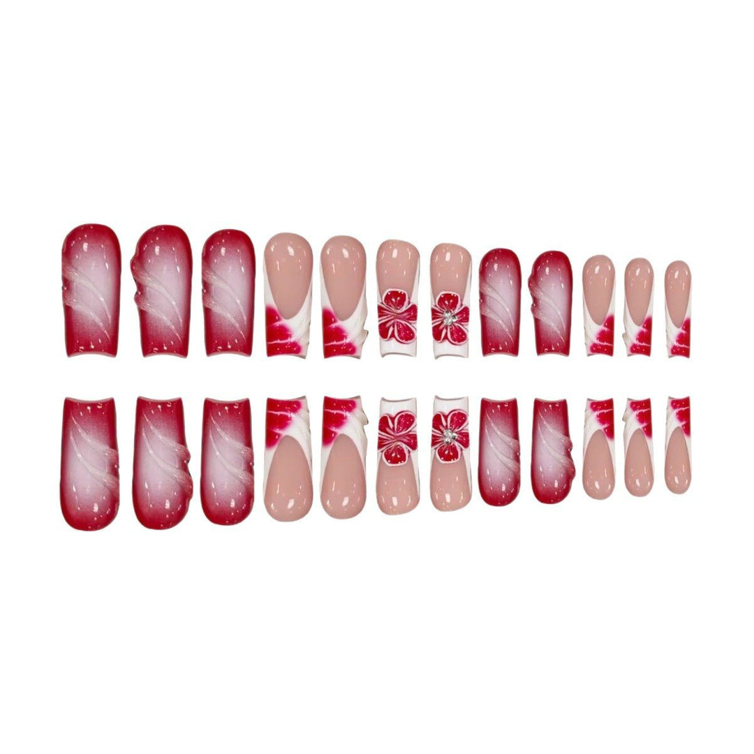 Floral Accent Nail Art Extensions Kalsten
