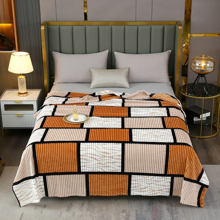Decorative Fleece Throw Blanket