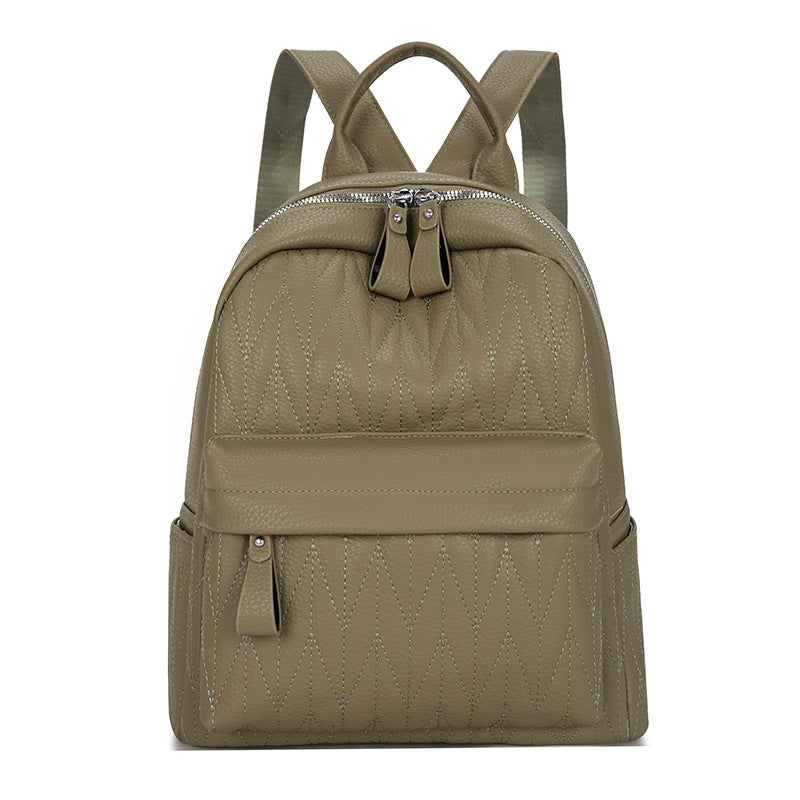 Quilted Leather Backpack Kalsten