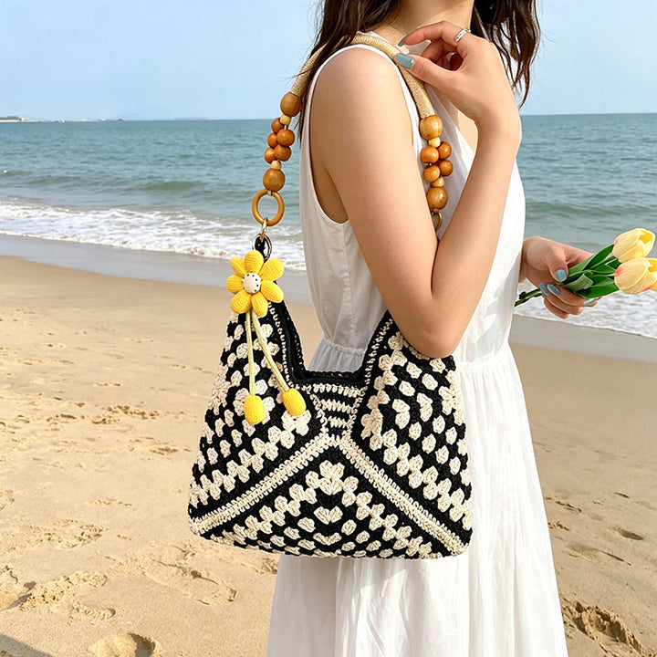 Crochet Decorative Tote Bag Kalsten