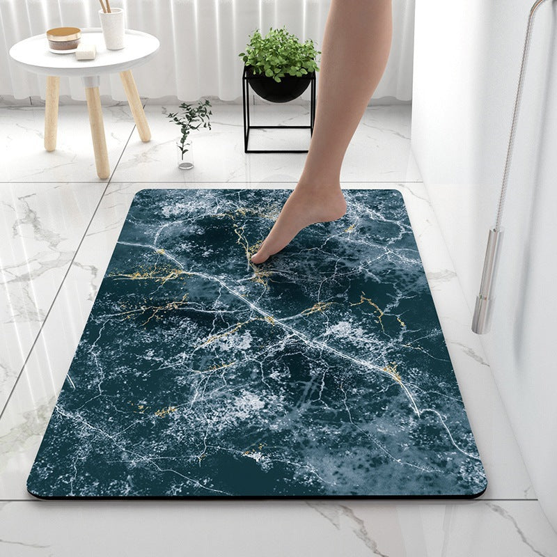 Luxurious Marble Pattern Bath Mat Kalsten