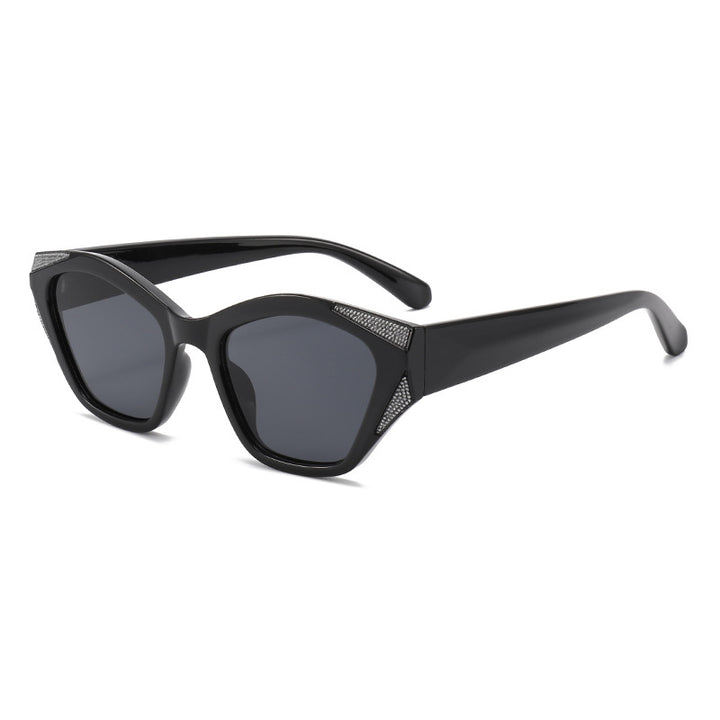 Women's fashionable oversized sunglasses with glittering accents Kalsten