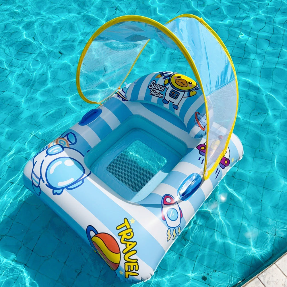 Inflatable Pool Lounger with Sun Canopy Kalsten