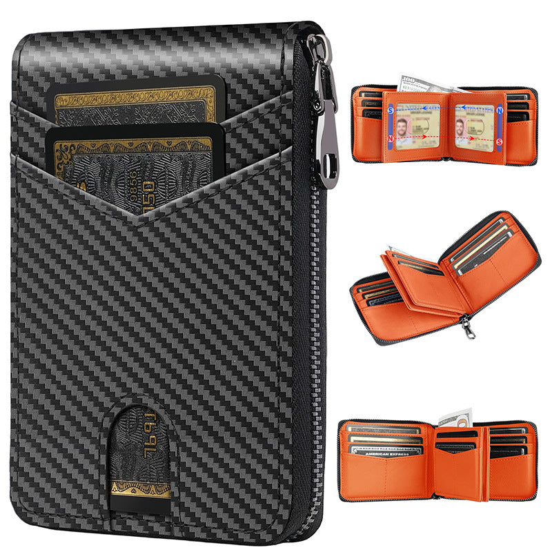 RFID-Blocking Multi-Functional Carbon Fiber Wallet Kalsten