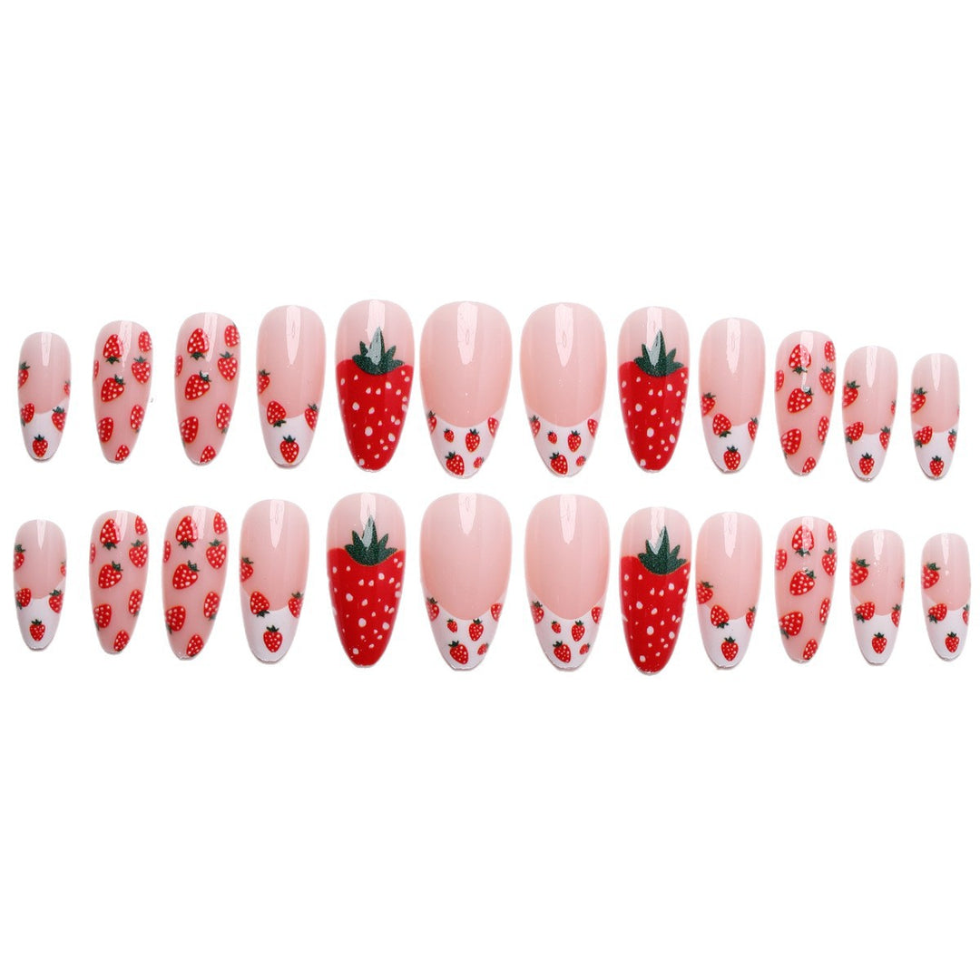 Artificial nails with strawberry design Kalsten