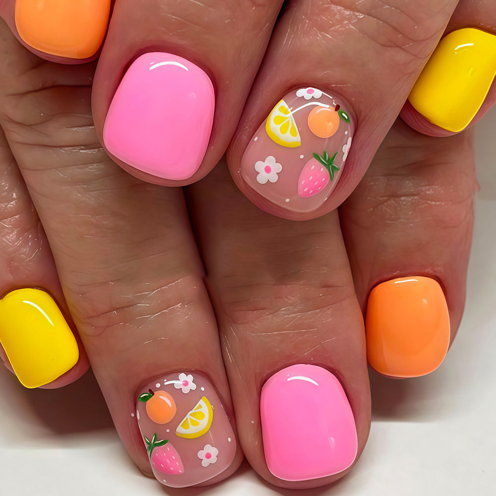 Fruit-Inspired Press-On Nail Art Set Kalsten