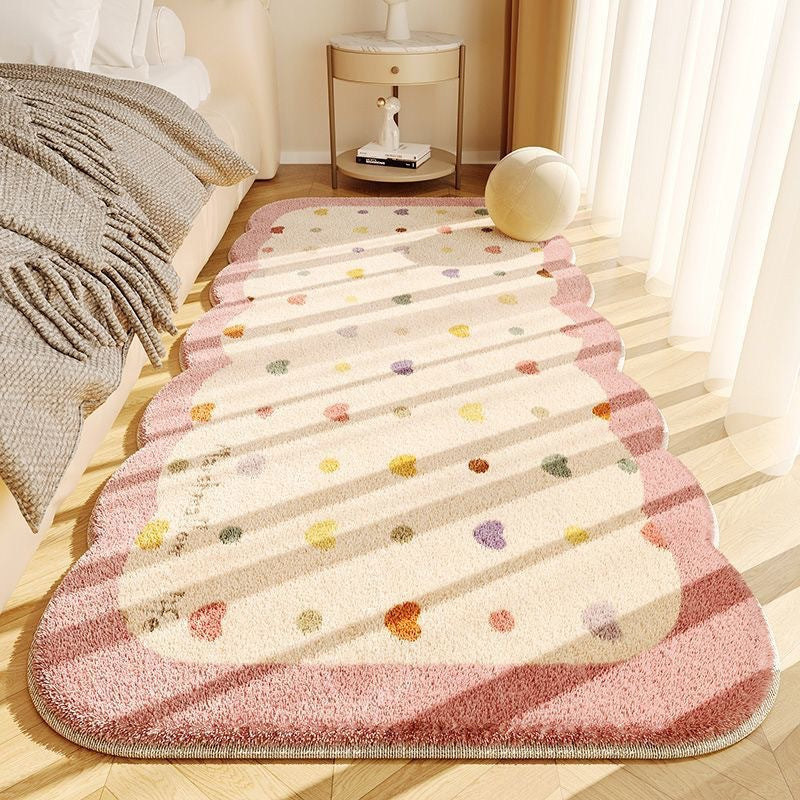 Plush Scalloped Decorative Area Rug Kalsten