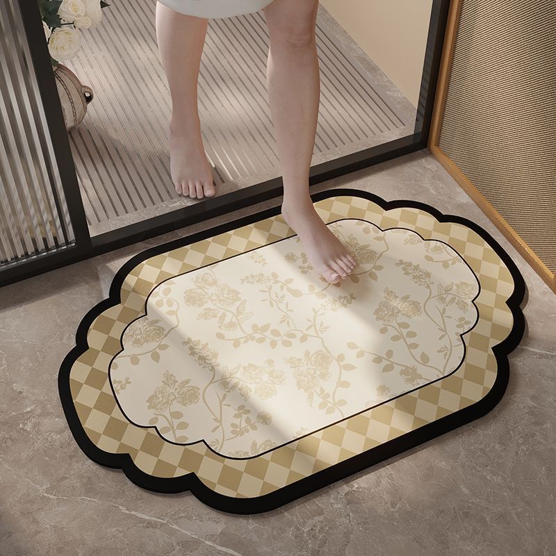 Floral Patterned Bath Mat