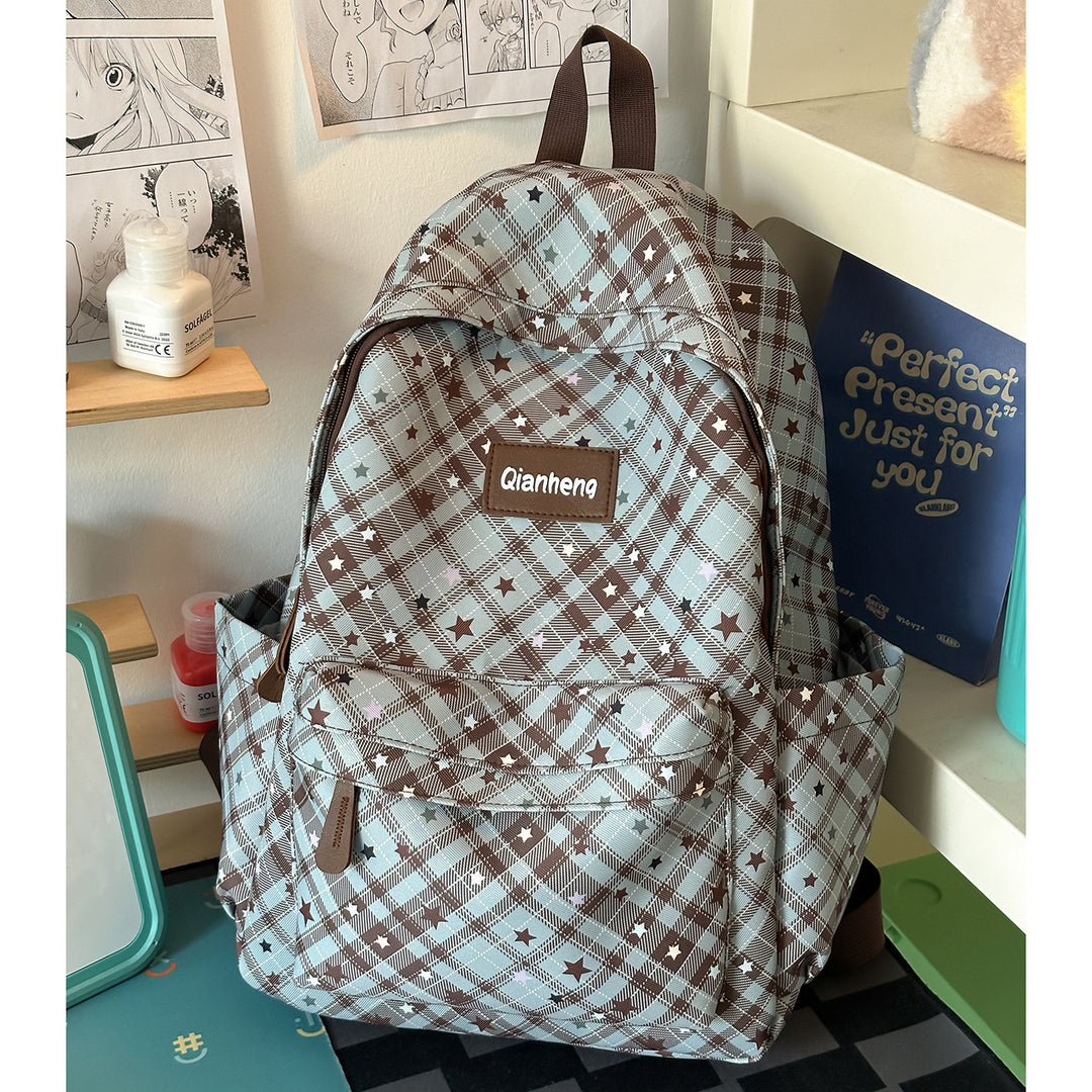 Stylish Geometric Patterned Backpack Kalsten