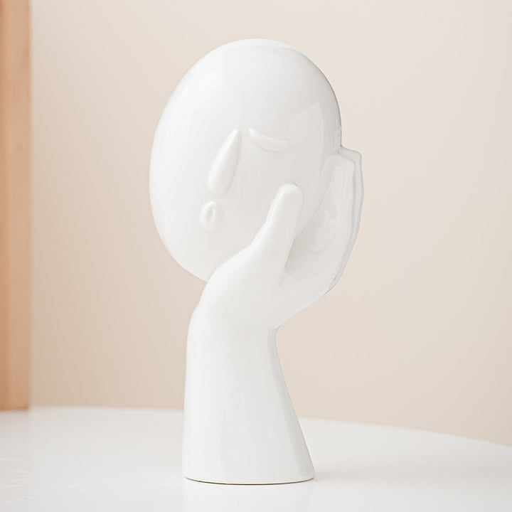 Human body ceramic vase ornament