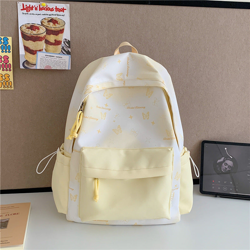 Butterfly Print Backpack Kalsten