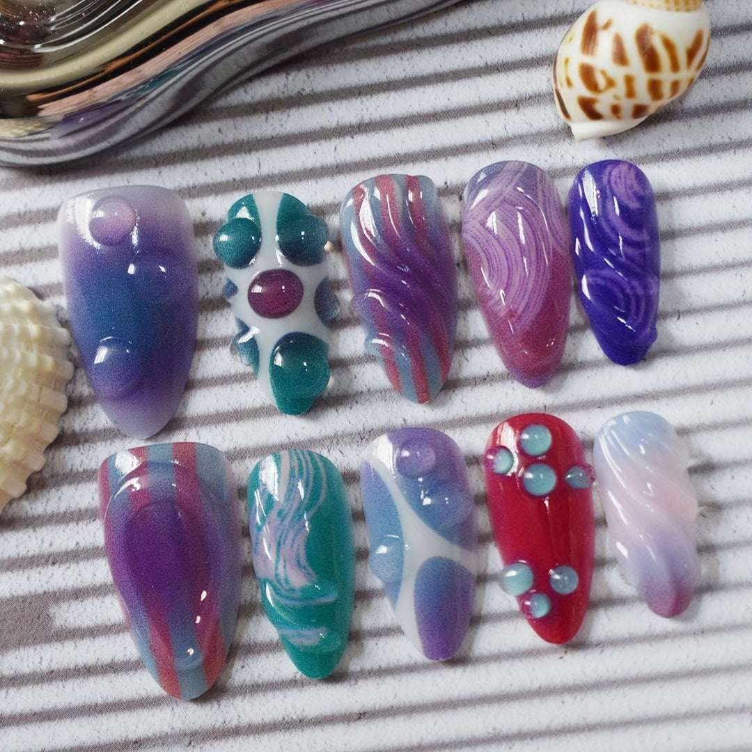 Artistic Gel Nail Art Design Kalsten